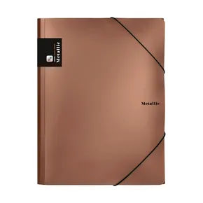 PP-Stil mit Gummi A4 Metallic-Kupfer
